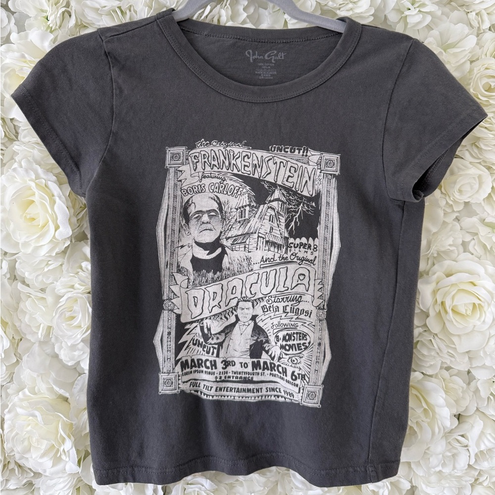 Brandy Melville Charcoal Graphic Tee